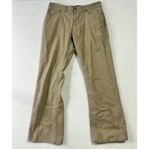 Arizona Jean Co Mens Khaki Pants 36x32 Tan Cotton Canvas Straight Leg Workwear